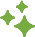 Stars Green Icon